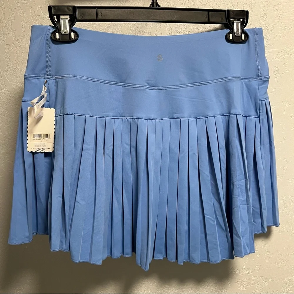 Simply Southern Blue Pleated Skirt